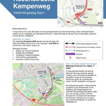 Reconstructie Kempenweg
