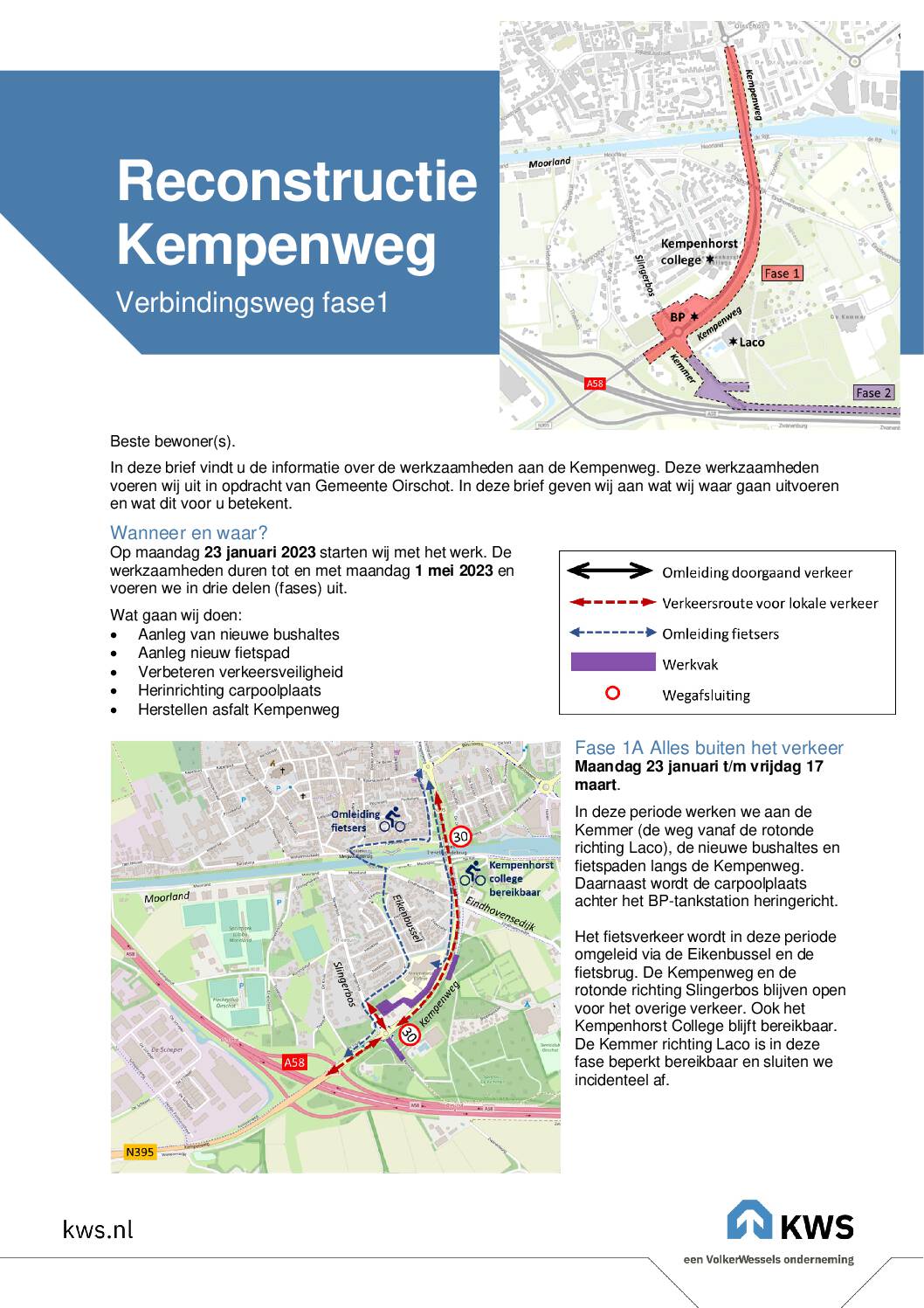 Reconstructie Kempenweg